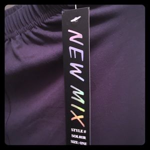 High-waisted fleece leggings. Size: os